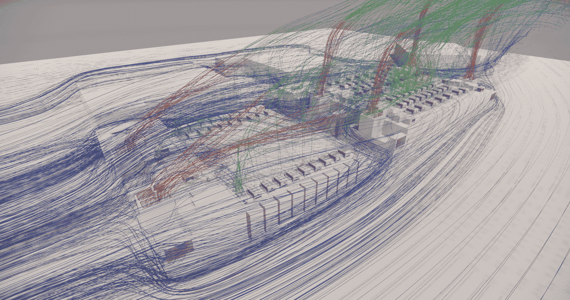 Etude CFD - DATA Center - externe - vent - wind