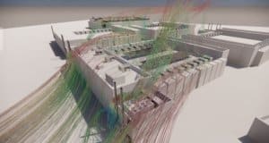 Etude de l'aéraulique - du vent sur la toiture d'un data center